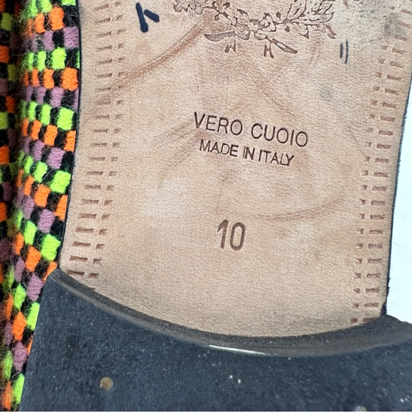 Del Toro Colorful Loafers Checkered Neon Womens 10 - Picture 11 of 11